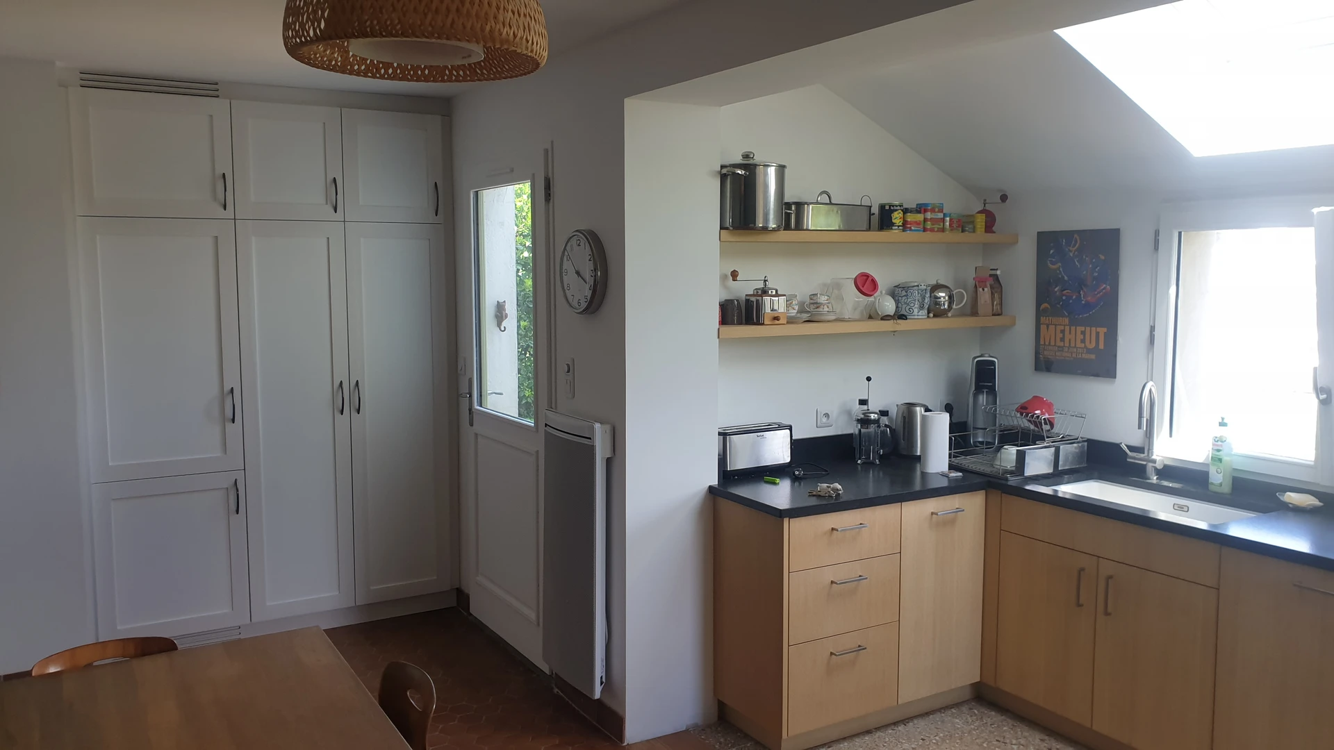 Cuisine placage chêne quartz noir XXX