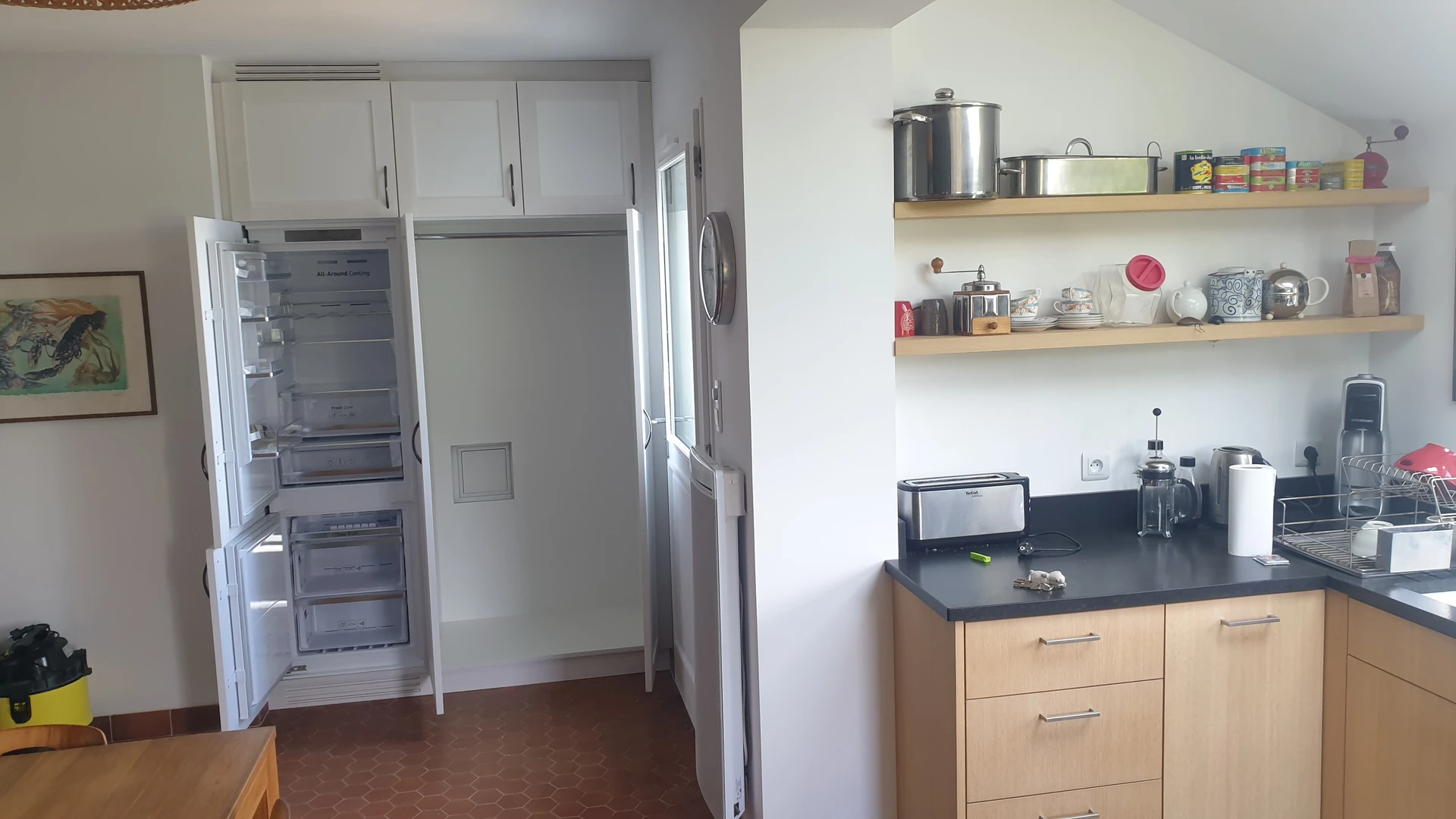 Cuisine placage chêne quartz noir XXX