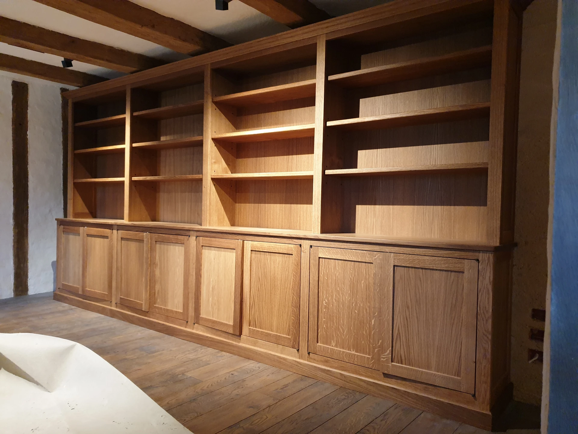 Bibliothèque chêne massif golfe K