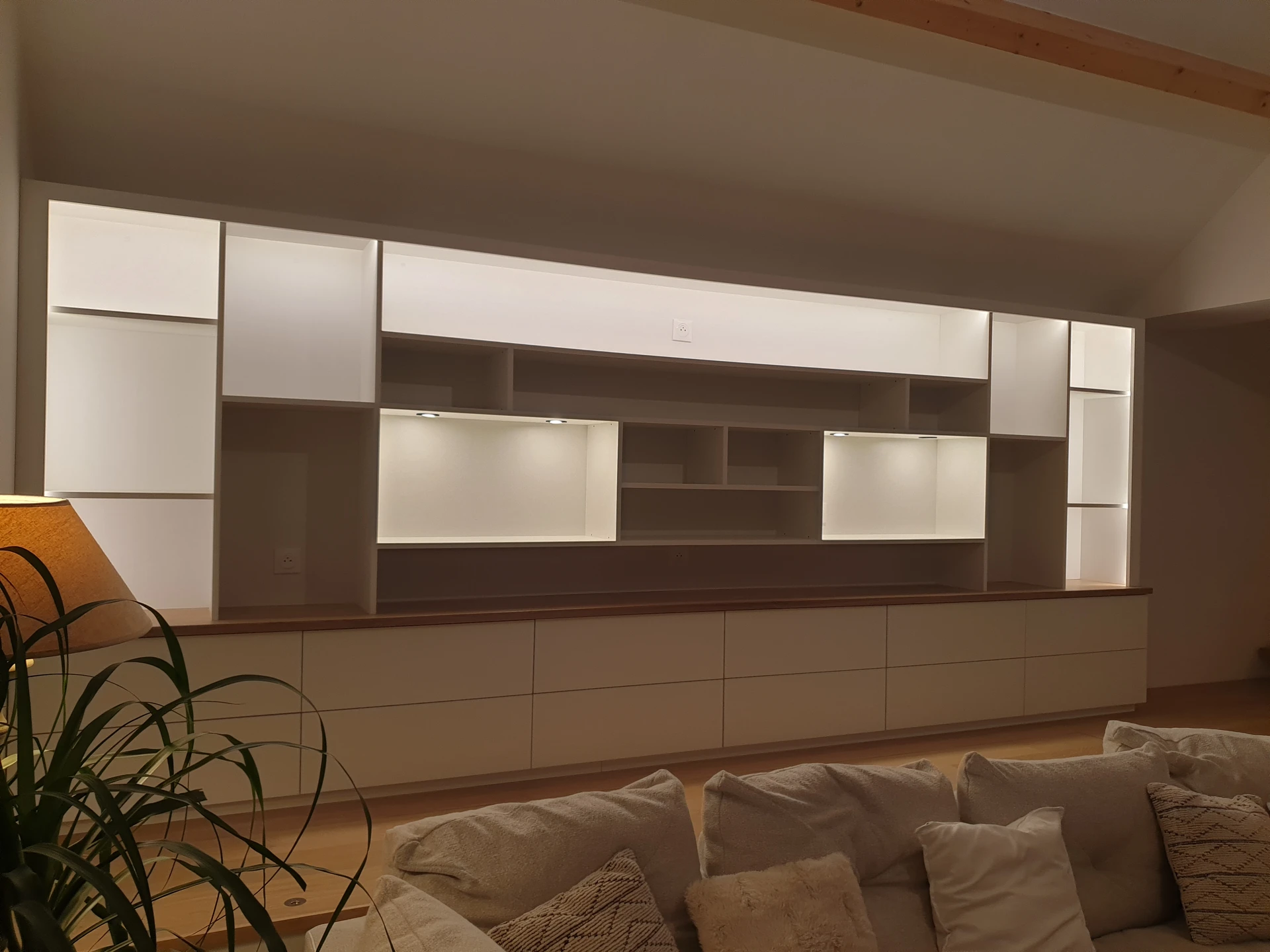 Bibliothèque salon Quiberon