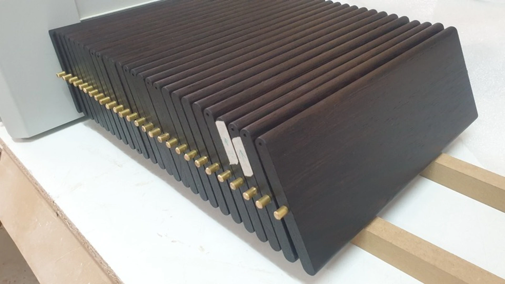 Volet persienne orientable wengé