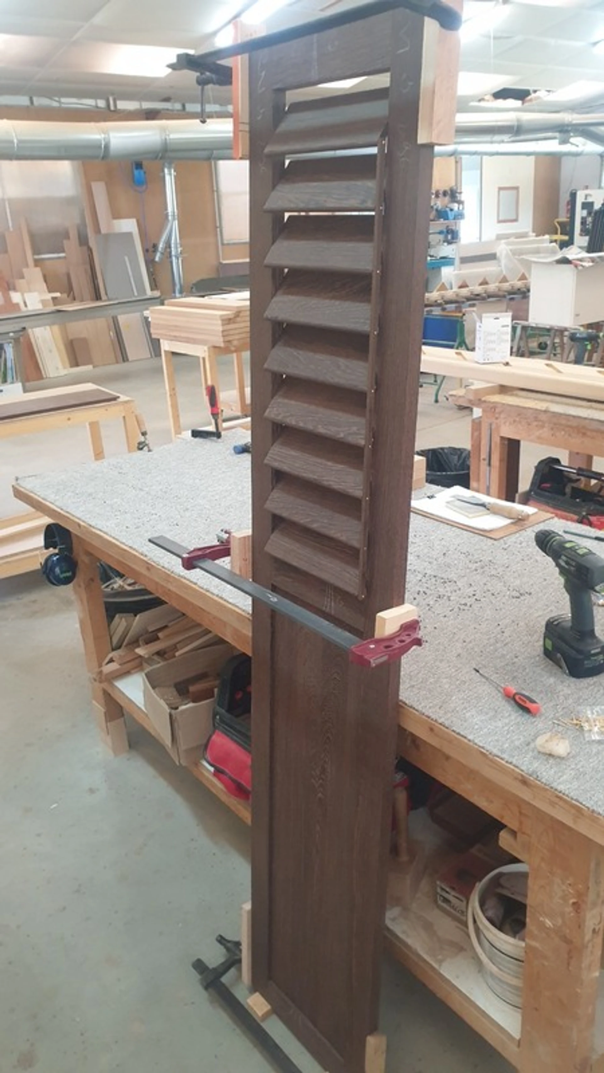 Volet persienne orientable wengé