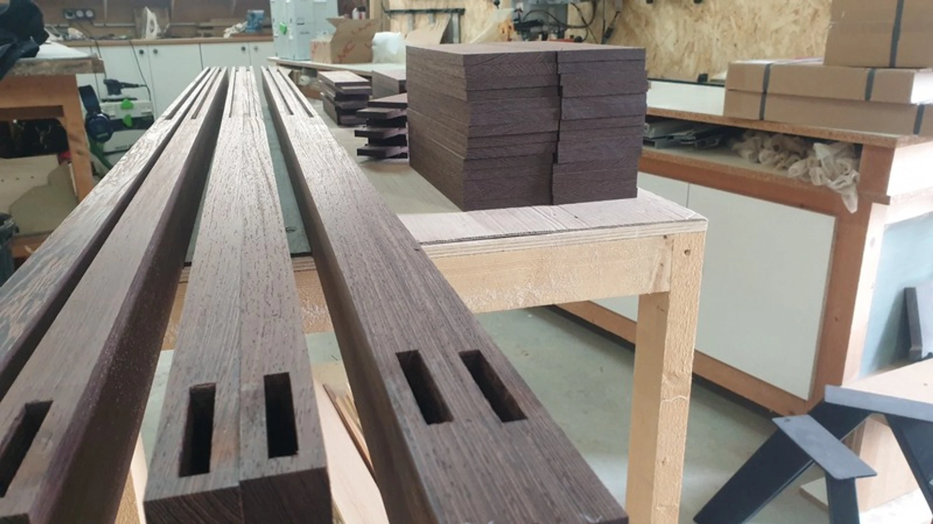 Volet persienne orientable wengé