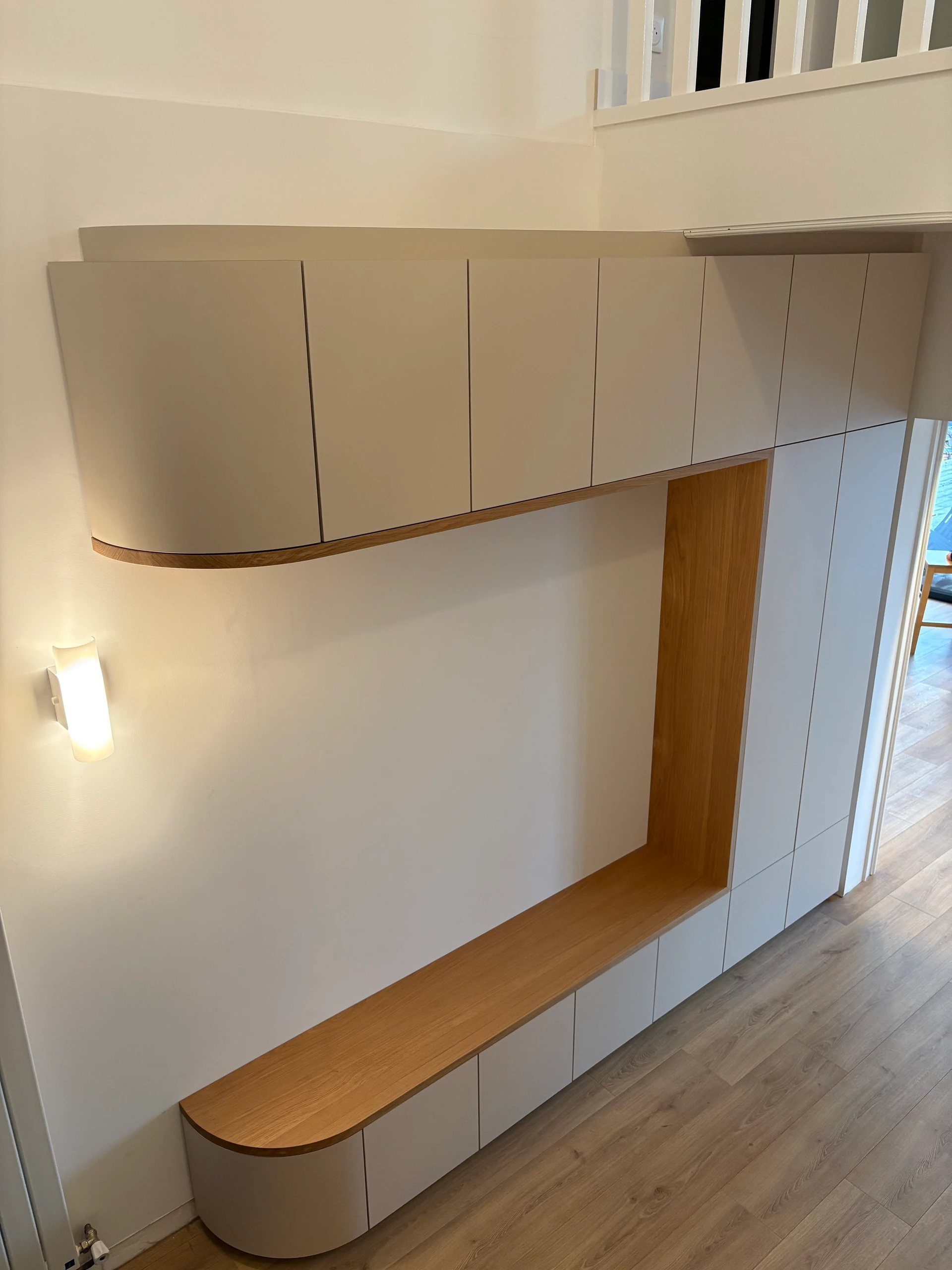 Meuble entrée vannes portes cintrée Meuble entrée vannes portes cintrée