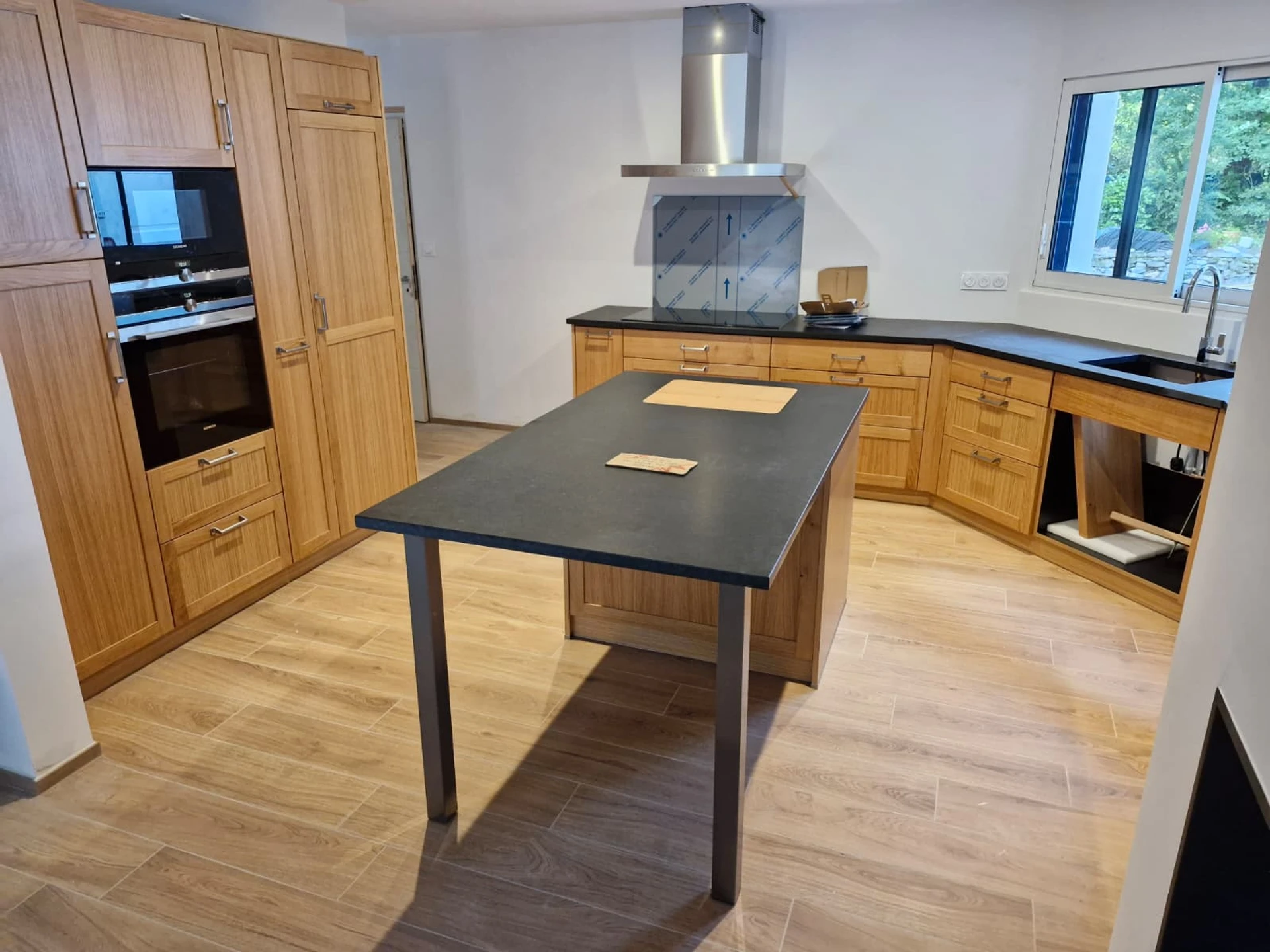 Cuisine chêne massif façades à cadre XXX