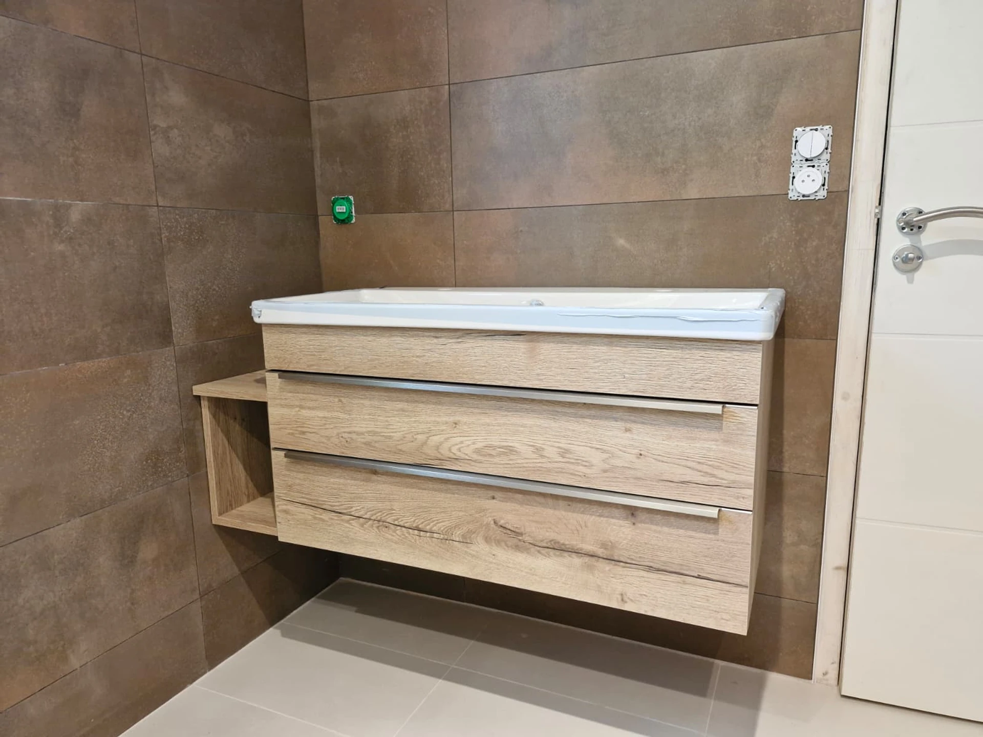 Meuble de salle de bains chêne blanchi XXX